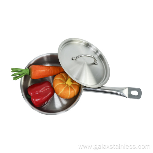 Stainless Steel All-inclusive Frying Pan Single handle pot (composite bottom) Supplier